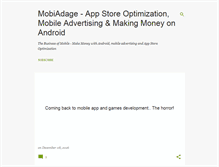 Tablet Screenshot of mobiadage.com